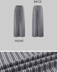 Rase le sol Striped Halter Bra and Relaxed Draped Lounge Pants Set