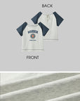 WARDEN EDGE Contrast Sleeve Emblem Tee - PINKPARKS