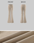 ROVENTE Soft-Touch High-Waist Flared Pants