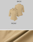 IAMXIAA Asymmetric Double Button Tailored Shirt