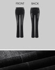 Rase le sol Low-Rise Washed Flared Pants