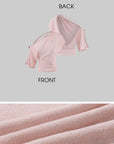 Hydrae Sheer Drape Backless Off-Shoulder Top