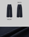 IAMXIAA Pinstripe Oversized Wide-Leg Trousers