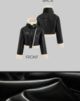 WARDEN EDGE Faux Shearling Leather Jacket