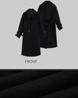 WARDEN EDGE Oversized Wool Coat with Double Pockets - PINKPARKS
