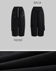 WARDEN EDGE High-Waisted Wide-Leg Cargo Pants
