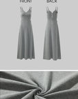 WARDEN EDGE Lace-Up Backless Knit Maxi Dress - PINKPARKS