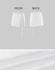 0122stepll Relaxed Linen Suit Set Blazer Pants & Wrap Skirt Overlay