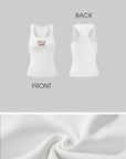 WARDEN EDGE Cropped Ribbed Tank Top