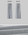 Hydrae Soft Grey Oversized Zip Hoodie & Wide-Leg Drawstring Sweatpants Two-Piece Set