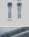 IAMXIAA Low-Rise Washed Skinny Denim Pants