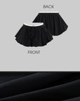 WARDEN EDGE Black Flower Bud Mini Skirt - PINKPARKS