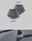 WARDEN EDGE Varsity Patch Pleated Micro Skirt