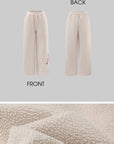 Rase Le Sol Teddy Fleece Embroidered Hoodie and Relaxed Pants Set