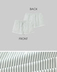 ROVENTE Striped Cotton Three-Piece Lounge Set - PINKPARKS