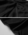 DOINDULGE Draped Asymmetric Maxi Skirt