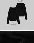 WARDEN EDGE Oversized Hooded Knit Sweater - PINKPARKS