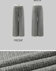 WARDEN EDGE Oversized Knit Hoodie and Wide-Leg Pants Set