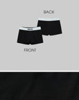 WARDEN EDGE Monochrome Contrast Waistband Shorts - PINKPARKS