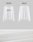 WARDEN EDGE Progress Barcode Relaxed Long Sleeve Top