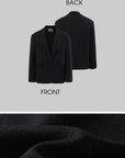 Rase le sol deconstructed wool-like tailored blazer jacket
