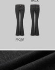 IAMXIAA Low-Rise Dark Wash Flare Jeans