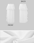 DreamyNerd Off-Shoulder Ruffle Strap Top & Flowing Skirt Set - PINKPARKS