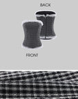 Rase le sol Black & White Gingham Structured Strapless Corset Top