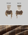 WARDEN EDGE Corset Mini Dress with Plaid Layers - PINKPARKS