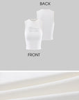 Hydrae 라인스톤 로고 핏 탱크탑 탑