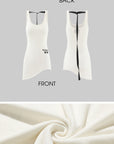 WARDEN EDGE Asymmetric Tank Top with Back Strap