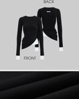 WARDEN EDGE Contrast Layered Long Sleeve Top - PINKPARKS