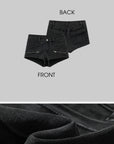 WARDEN EDGE Zipper Detail Low-Rise Denim Shorts