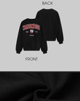 WARDEN EDGE Vintage Embroidery Oversized Sweatshirt - PINKPARKS