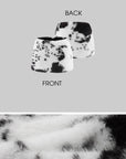 0122stepll Cow Print Faux Fur Mini Skirt