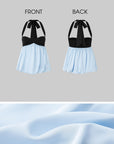 IAMXIAA Contrast Sweetheart Halter Bubble Babydoll Cami Top