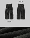 WARDEN EDGE Multi-Pocket High-Rise Cargo Jeans - PINKPARKS