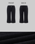 Hydrae Tailored Knee Length Wide Leg Pants