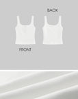 WARDEN EDGE Ribbed Tank Top with Lace and Button Details - PINKPARKS