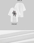 Rase le sol Faded Flower Graphic Oversized Cotton T-shirt