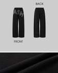 IAMXIAA Rhinestone Logo Wide-Leg Sweatpants