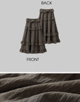 DreamyNerd Ruffled Tiered Maxi Skirt - PINKPARKS