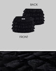 WARDEN EDGE Tiered Lace Ruffle Layered Mini Skirt