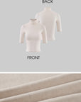 Hydrae Sheer Turtleneck Short Sleeve Top