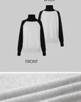 IAMXIAA Contrast Knit Turtleneck Sweater