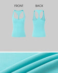 IAMXIAA Angel Logo Ribbed Racerback Tank Top