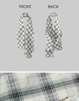 ROVENTE Draped Plaid Halter Top with Open Back - PINKPARKS