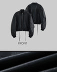 WARDEN EDGE PU Leather Bomber Jacket - PINKPARKS