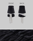 WARDEN EDGE Strapless Layered Shorts Set