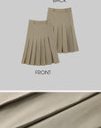 WARDEN EDGE Asymmetrical vest with skirt & pleated skirt set